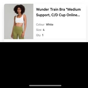 Lululemon Wunder Train Bra - White